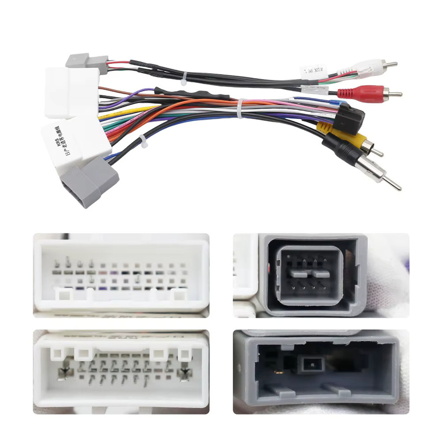 Android Multimedia-Kabeladapter für Nissan Qashqai J10 (2009) Funkgeräte-Kabelbaum in Multicolour - Bild 2