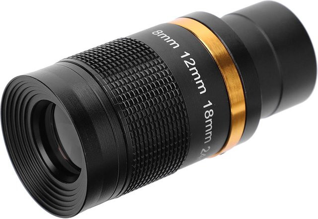 Astronomisches Teleskop Zoomokular mit 8-24mm kontinuierlichem Zoom, 1,25 Zoll (31,7mm), Schwarz-Grau - Bild 1