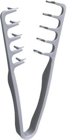 Glowmix Haarvolumen Textur Kamm, Breitzahn, Grau, Unisex - Bild 1