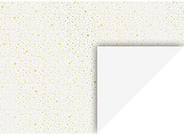 Heyda Motivkarton Sterne in Gold, glänzend, Breite: 22,0 cm - Bild 1