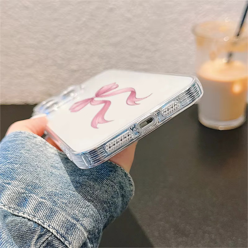 Weiche Handyhülle mit rosa Herz- und Schleifen-Design für Xiaomi Redmi Note 11 12 13 14 Pro Plus und weitere Modelle, Farbe: Pink/Mehrfarbig - Bild 3