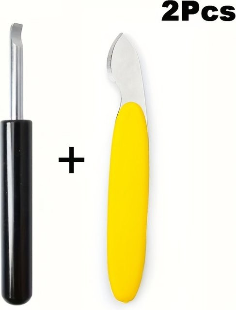 JBAILI Uhrenreparatur-Werkzeugset, 2-teilig, Aluminiumgriff, Silber, Unisex - Bild 1