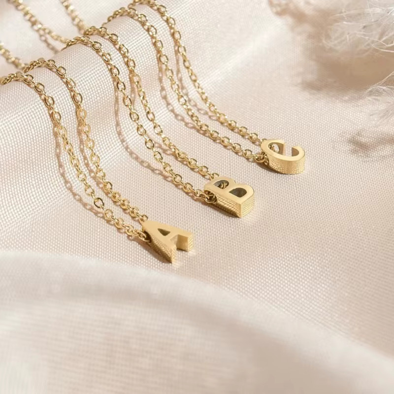 Vqysko Brief Kette, Gold, Unisex - Bild 2