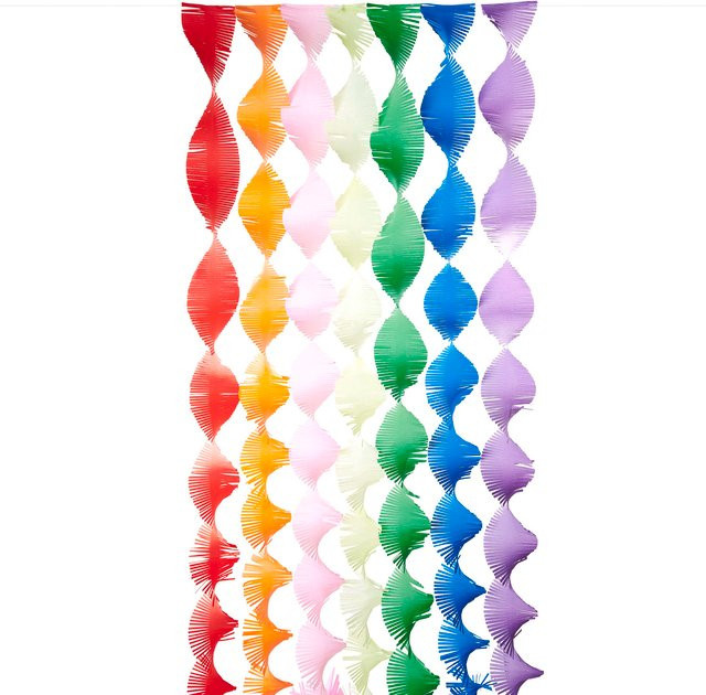 Rico Design Krepp-Girlande gedreht Regenbogen Klassik Mix in Multicolor - Bild 1