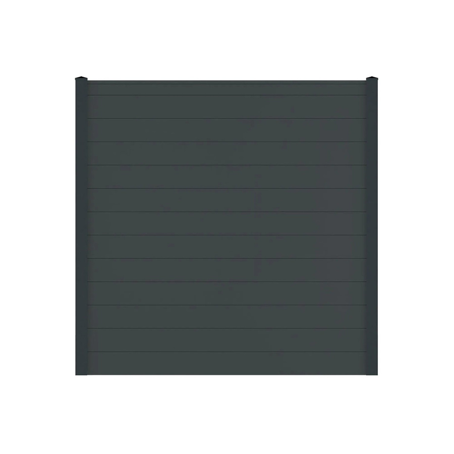 Vidual Sichtschutzzaun Snap 140 aus Aluminium in Anthrazit zum Aufdübeln, blickdicht, Höhe: 175 cm, Breite: 17,76 m - Bild 2