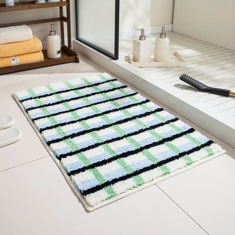 VIKAMA Saugfähiger Badezimmerteppich im ländlichen Design für Waschräume und Toiletten - Bild 1