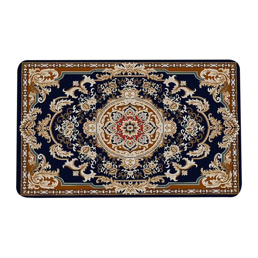 Beast Kingdom Persischer Teppich mit floralem Muster, Waschbar und Rutschfest, Multicolour, B/T: 60 x 40 cm - Bild 6