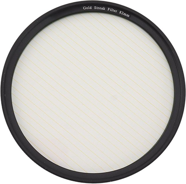 Igeteck Gold Streak Filter für Kameraobjektive mit Licht-Flare-Effekt aus optischem Glas, Farbe: Weiß, Durchmesser: 82 mm - Bild 1