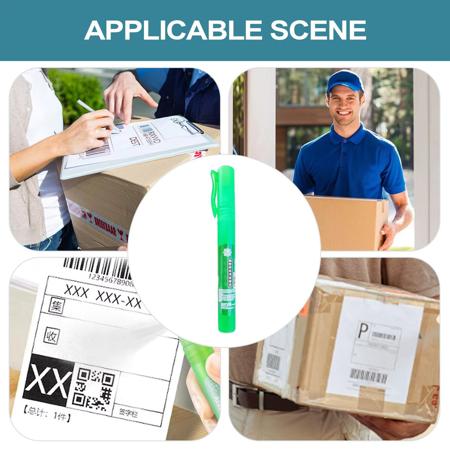 Schnell trocknendes Stempelspray zur Korrektur von Thermopapier für mehr Vertraulichkeit in Grün - Bild 4