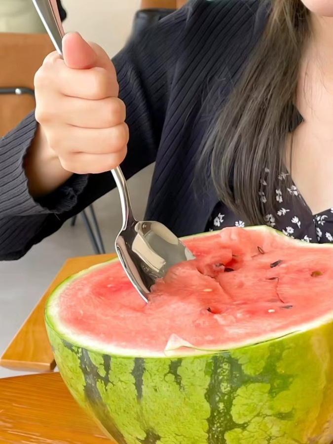 Edelstahl Löffel mit langem Griff für Suppe und Dessert in Silber - Bild 6