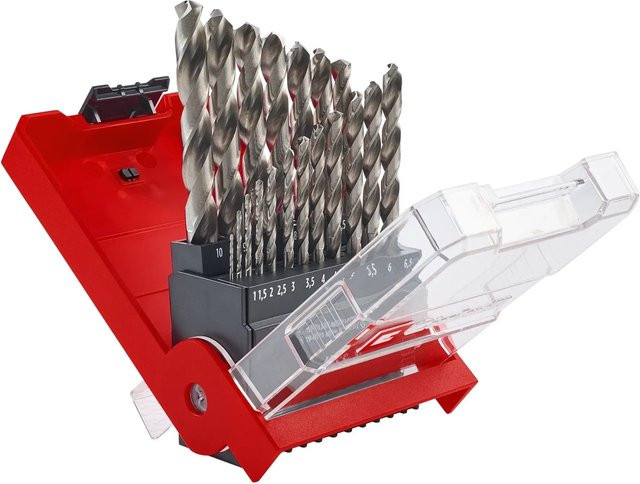 Einhell Metallbohrer-Set HSS-G 19-teilig in Rot aus Stahl Ø 1 mm - 10 mm - Bild 1