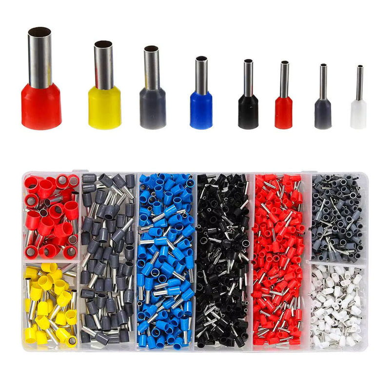 AOKIN 1200-teiliges Set isolierte Kupfer-Aderendhülsen AWG 22–10 Crimpverbinder für Elektro und Industrie - Bild 2