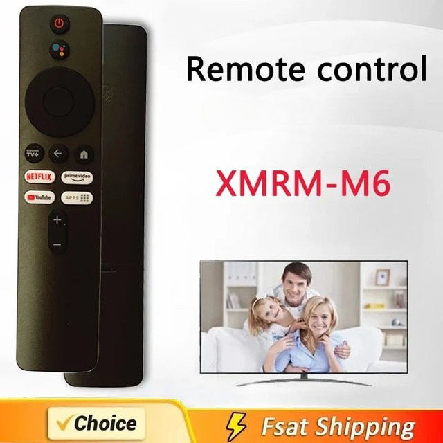 Xiaomi XMRM-M6 Sprachfernbedienung für Mi Box 2. Generation, Black, für 4K Ultra HD Streaming Media Player - Bild 1