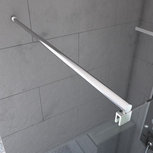Marwell Haltestange aus Aluminium in Chromfarben - Bild 2