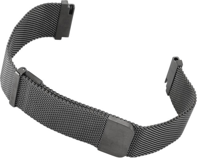 Fishine Uhrenarmband Edelstahl, Schwarz, Unisex - Bild 1