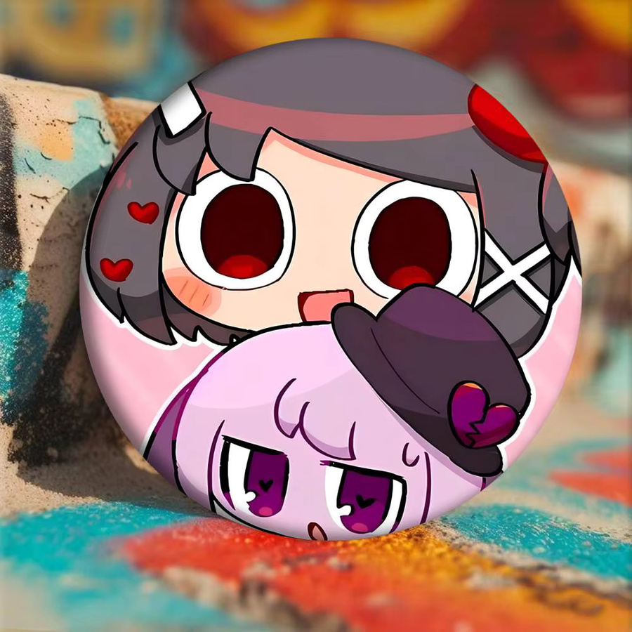 Kayou Kunstbrosche, Runde Reversnadel, Anime - Bild 4