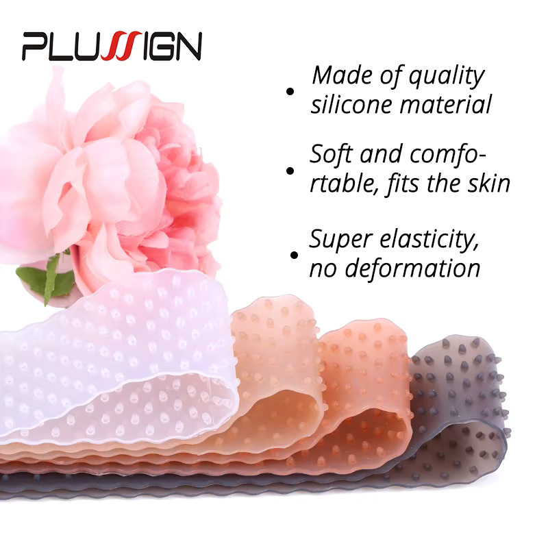 plussign Perücken-Grip-Band, Silikon, Transparent, Unisex - Bild 2