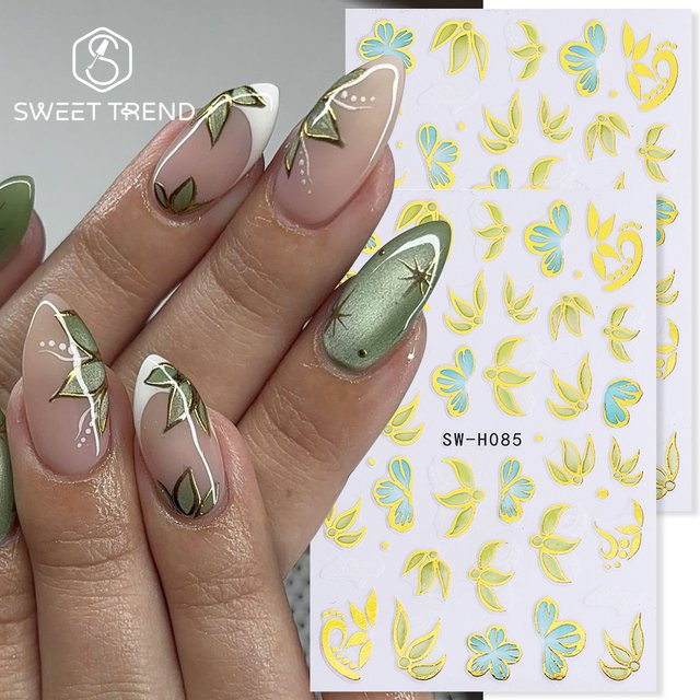 SWEET TREND Nagelaufkleber, Bronzefarben, Metallic, 2 Stück - Bild 1