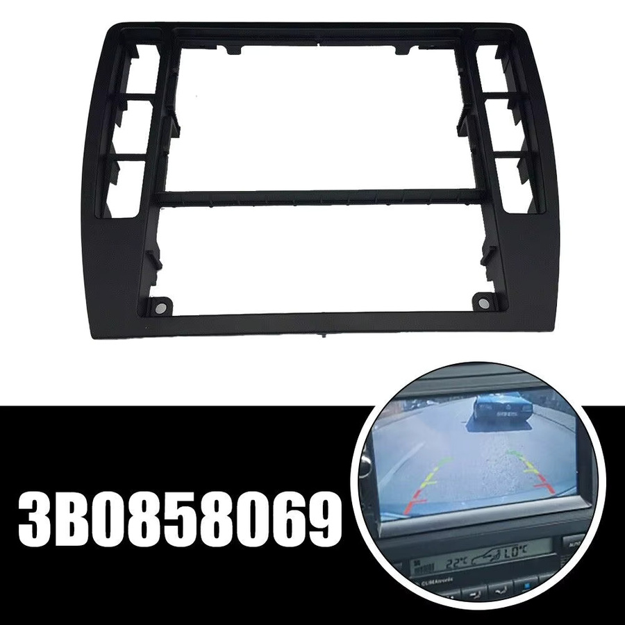 SUITU Mittelkonsole Radio Blende für VW Passat B5 B5.5 2001-2005 Schwarz - Bild 2