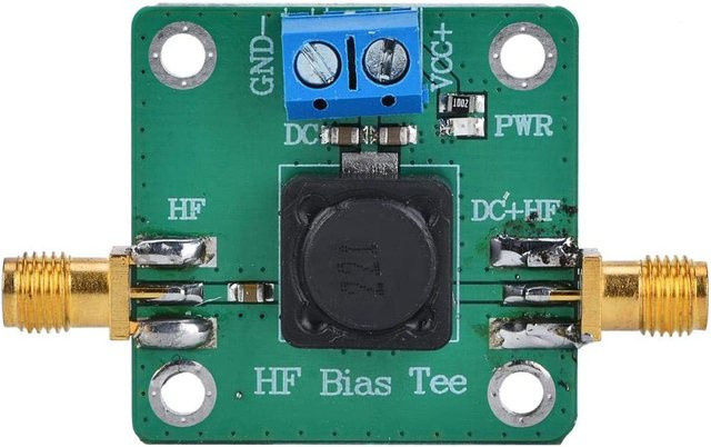Mythtiger RF Mikrowelle HF Bias Tee DC Bias 50K-60MHz Aktives Antennennetzteil in Grün - Bild 1