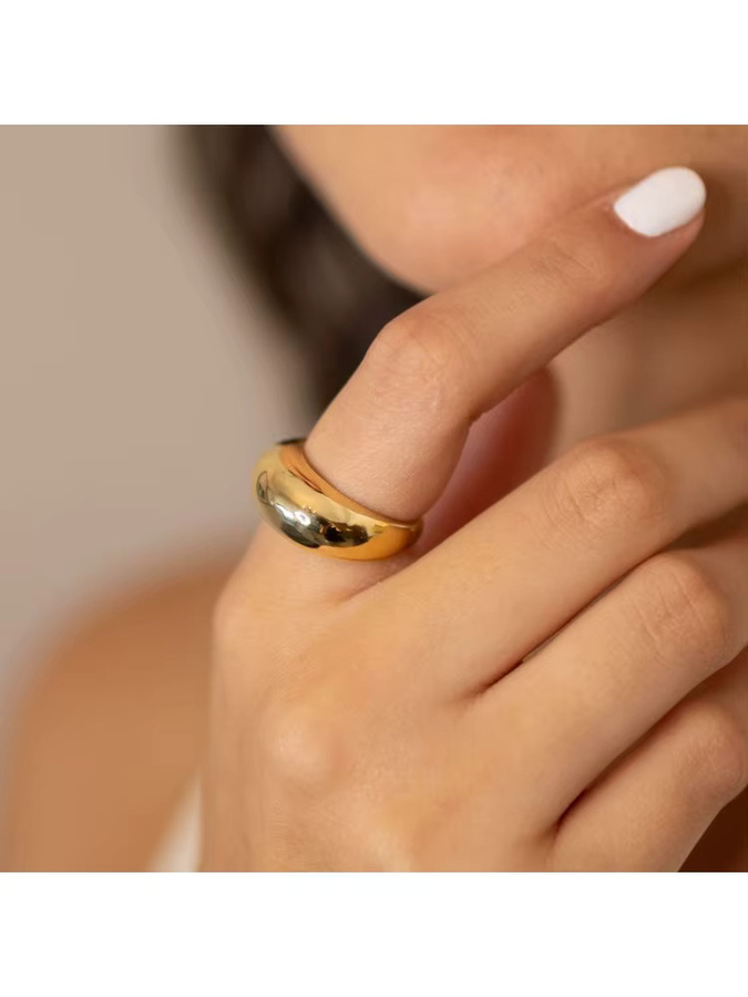 Mariasz Ring Edelstahl, Gold, Damen - Bild 3