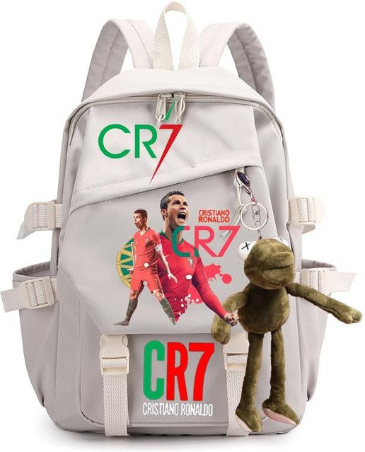 3-teiliges Schulrucksack-Set für Schüler in Grau aus Oxford-Stoff mit großem Fassungsvermögen inklusive Schultergurt und Federmäppchen - Bild 1