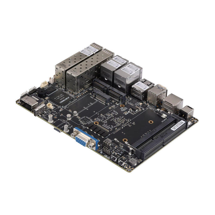 Qotom Motherboard mit 10G SFP+ und 2,5G SFP in Schwarz für C3338R 3558 C3758 C3758R C3808 C3908 CPUs - Bild 2