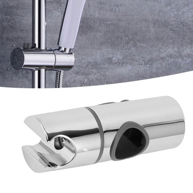 Aramox Verstellbarer Duschkopfhalter aus ABS für 25 mm Gleitstange in Silber - Bild 1