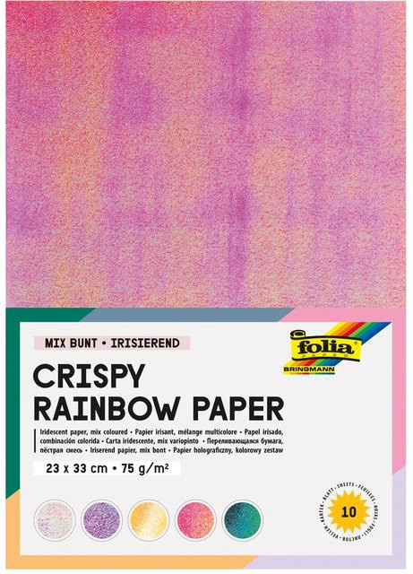 Irisierender Papier-Mix Crispy Rainbow in Multicolor mit Glanzeffekt - Bild 1