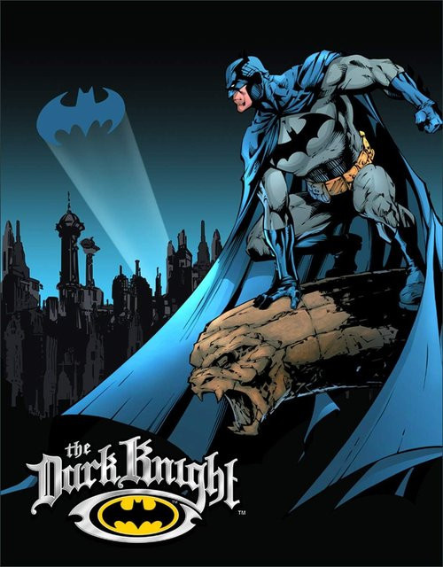 Signs 4 Fun SIG356 Dark Knight Metallblechschild, Blau/Weiß, B: 20,0 cm, H: 14,0 cm, T: 0,2 cm - Bild 1