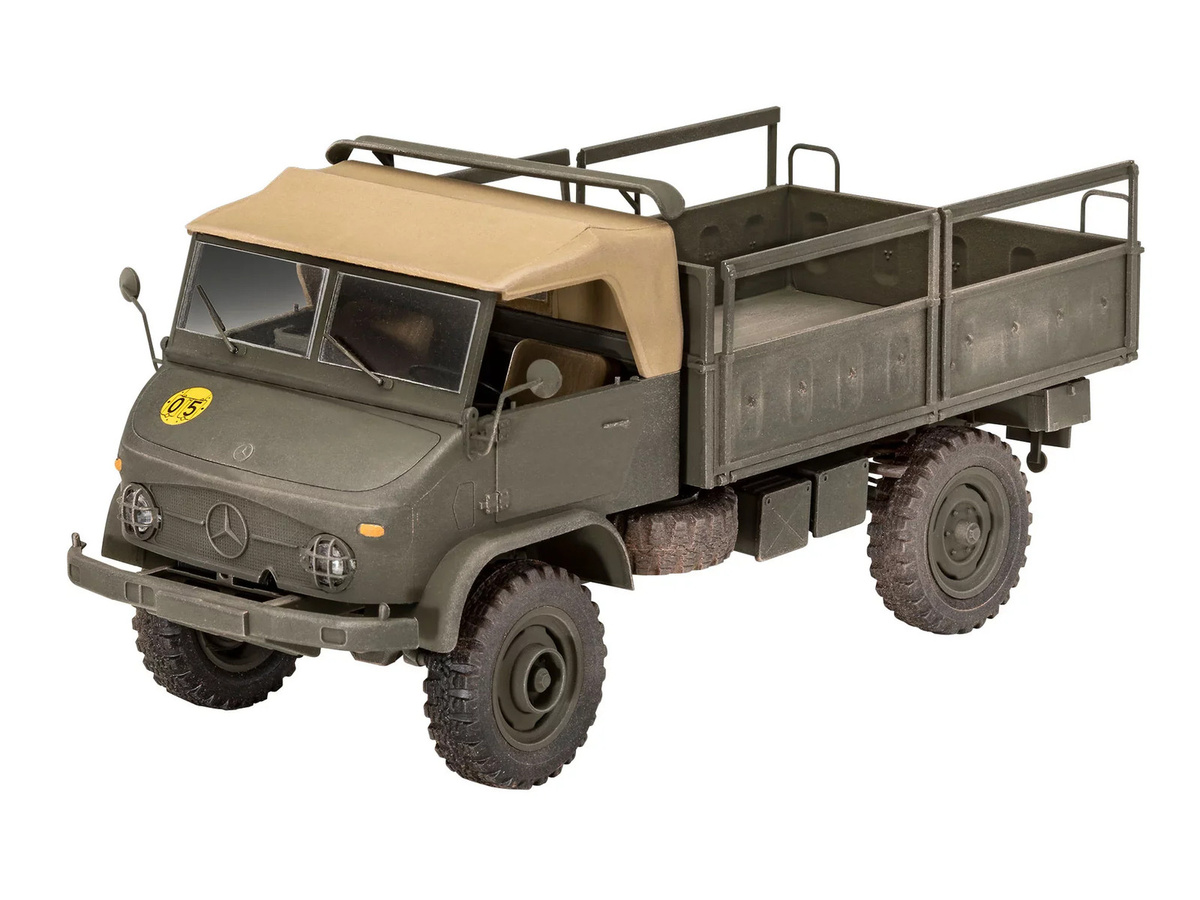 Revell Model Set Unimog 404 S, Fahrzeug, Grau, Kunststoff - Bild 2