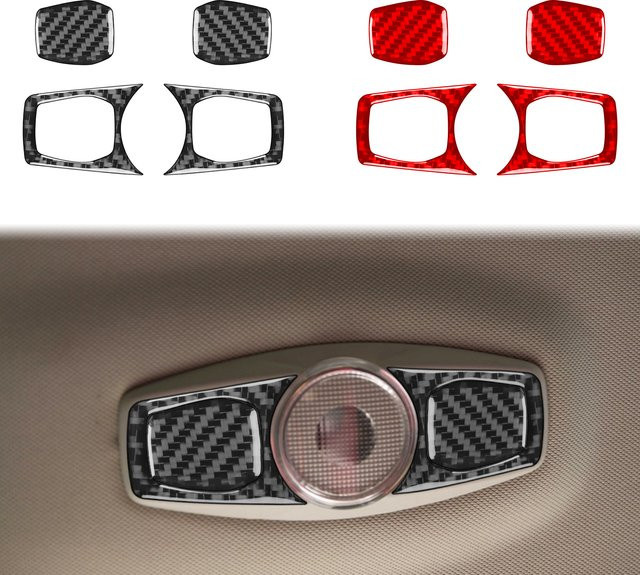 Carbon Faser Dachlampen Abdeckung für Ford Focus 2012–2018 in Schwarz - Bild 1