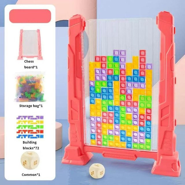 Linyi toy Tetris Spielzeug, rosa, ab 3 Jahren, 1-teiliges Set - Bild 1