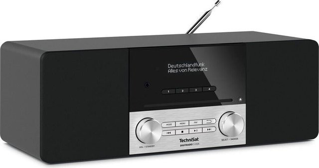 TechniSat DIGITRADIO 3 ASA DAB+ Radio mit CD-Player und Bluetooth in Schwarz/Silber - Bild 1