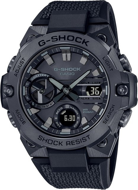 Casio Armbanduhr G-Shock G-Steel, Solar, Schwarz, 50 mm, Herren - Bild 1