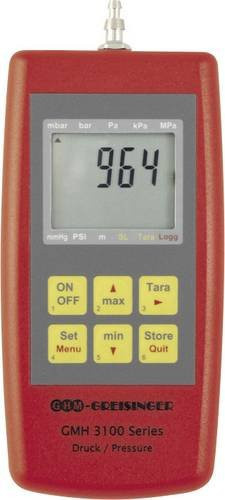 Greisinger Druck-Messgerät GMH3161-12 für Luftdruck, nicht aggressive und korrosive Gase, 0 - 1.3 bar, rot - Bild 1