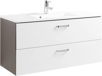 HELD MÖBEL Waschtisch Bologna modern in Weiss, B/H/T: 100 x 54 x 47 cm - Bild 1