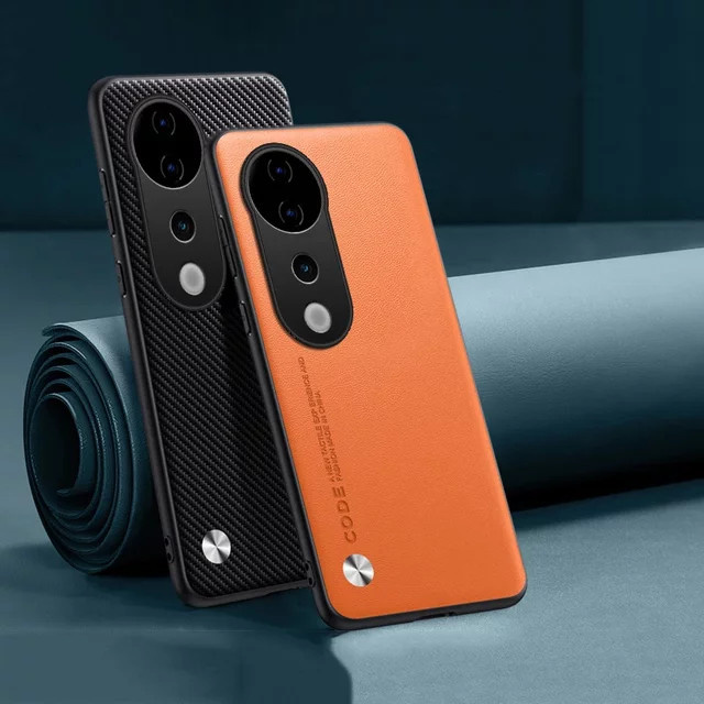 EUCAGR Luxus PU Leder Handyhülle für VIVO S19 und VIVO S19 Pro in Schwarz, stoßfeste weiche Rückseite - Bild 1