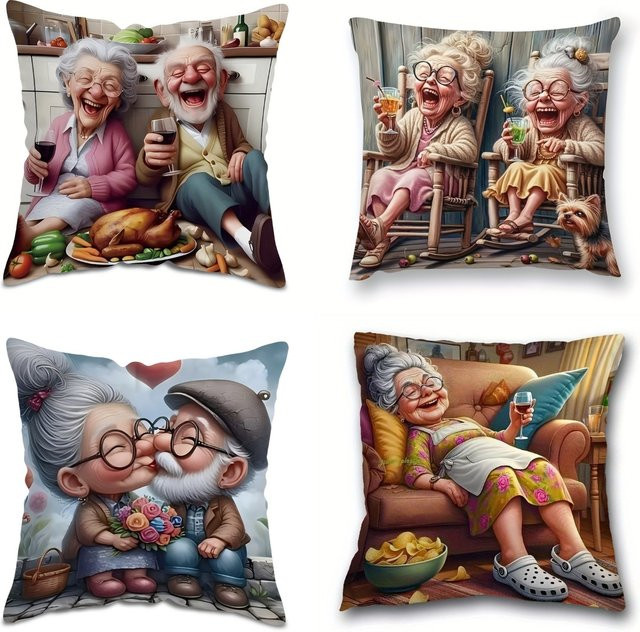 Dekorativer Kissenbezug mit Tiermotiv von ZZN in Multicolour, B/T/H: 45 x 45 x 1 cm - Bild 1