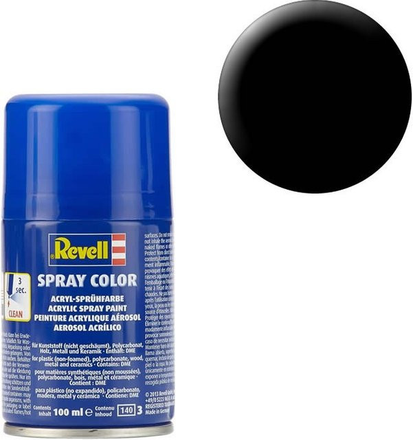 Revell Acrylfarbe Schwarz, matt, Spraydose, 100ml - Bild 3