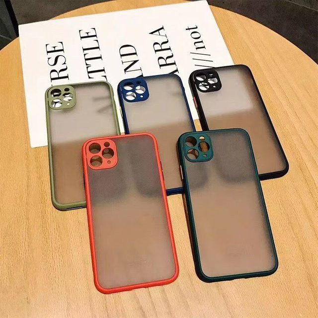 Ricestate Stoßfeste transparente matte Handyhülle mit Skin-Feel-Bumper für iPhone Modelle in Grün - Bild 1