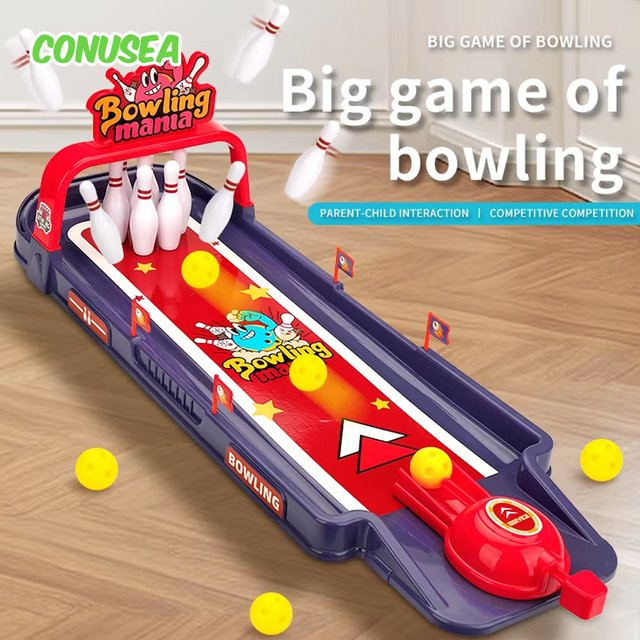 CONUSEA Tisch Bowling, Brettspiel, Sport, Kunststoff, Bunt / Mehrfarbig - Bild 1
