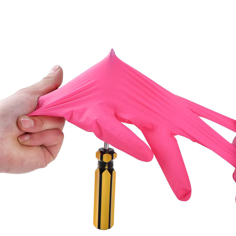 INMAICH Einweg Nitrilhandschuhe Pulverfrei in Rosa für Haushalt, Reinigung, Küche und Tattoo-Praxis, 20 oder 50 Stück - Bild 2