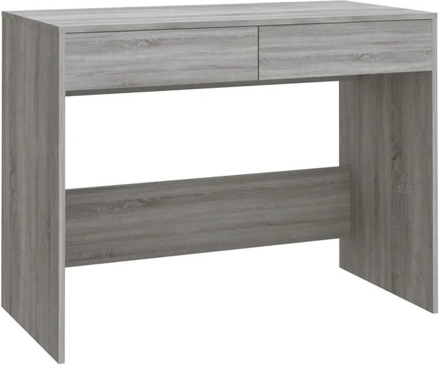 vidaXL Schreibtisch aus Holzwerkstoff in Grau Sonoma, B/T/H: 101 x 50 x 76,5 cm - Bild 1