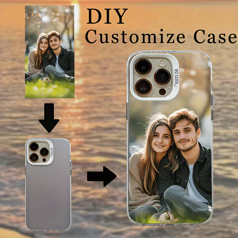 DIY Fotoabdeckung iPhone Hülle für iPhone 17 16 15 14 13 12 11 Pro Max Mini SE Air XS XR 7 8 Plus in Transparent und Weiß - Bild 2
