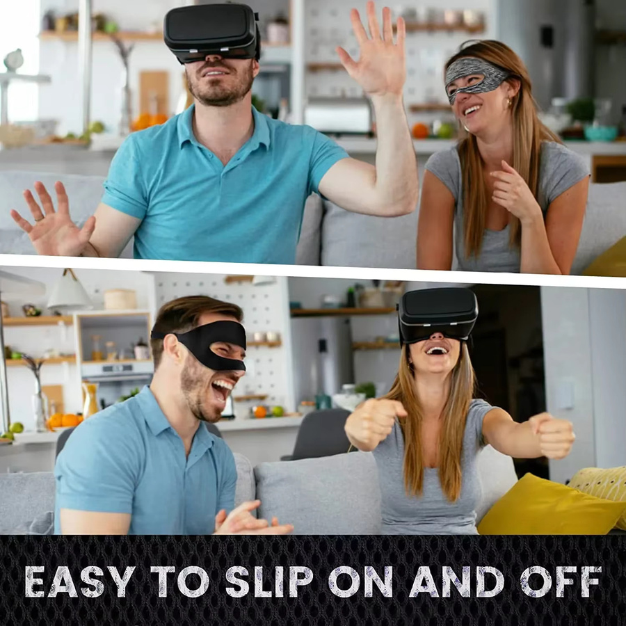 XIKCU Augenmaske für Meta Oculus Quest 2 Schweißband und VR-Brillenabdeckung in Blau - Bild 3