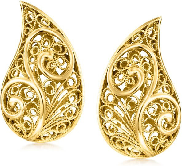 YoYo Ohrstecker, Gold, Damen, Wassertropfen - Bild 1