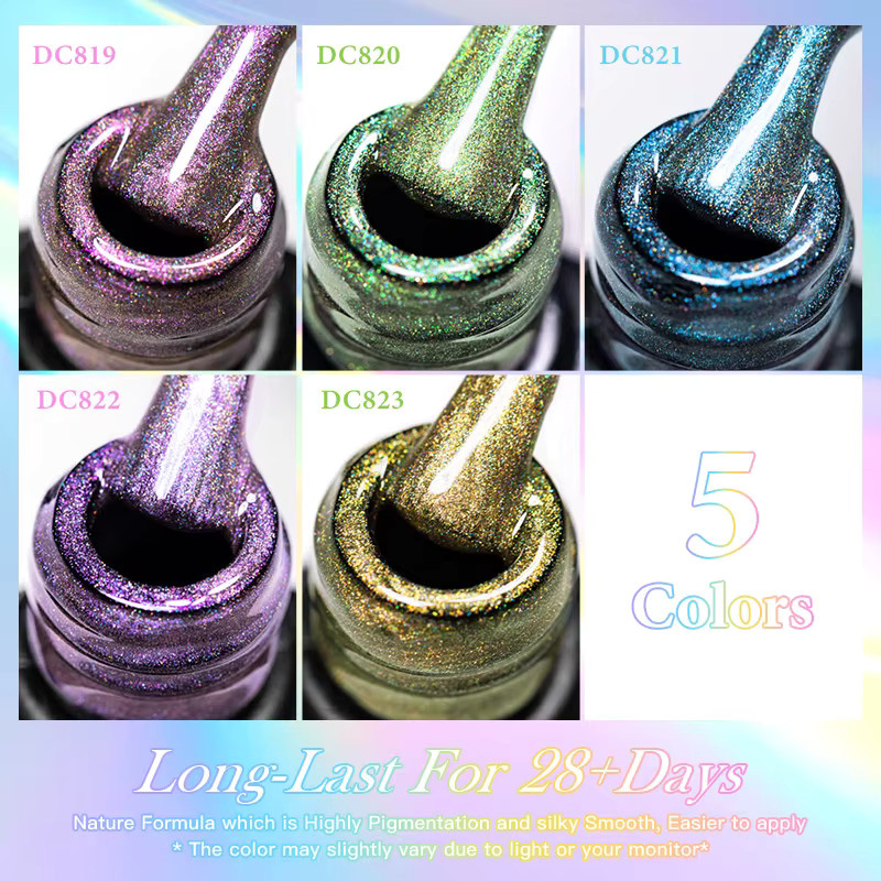 Mtssii Regenbogen Aurora Magnetischer Nagellack, 7 ml, Schimmernd - Bild 5