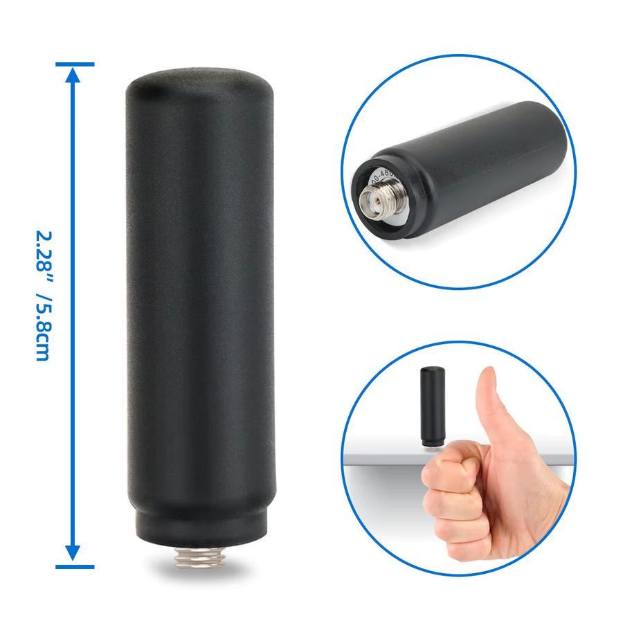 ABBREE Mini-Antenne mit SMA-Buchse UHF 400–480 MHz High Gain in Schwarz für Baofeng BF-888S UV-5R UV-21 PRO UV-32 QUANSHENG UV-K5 UV-K5(8) - Bild 4