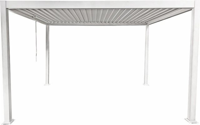 Selbsttragende Pergola Amalfi von Vente-unique in Weiß, Breite: 400 cm - Bild 1